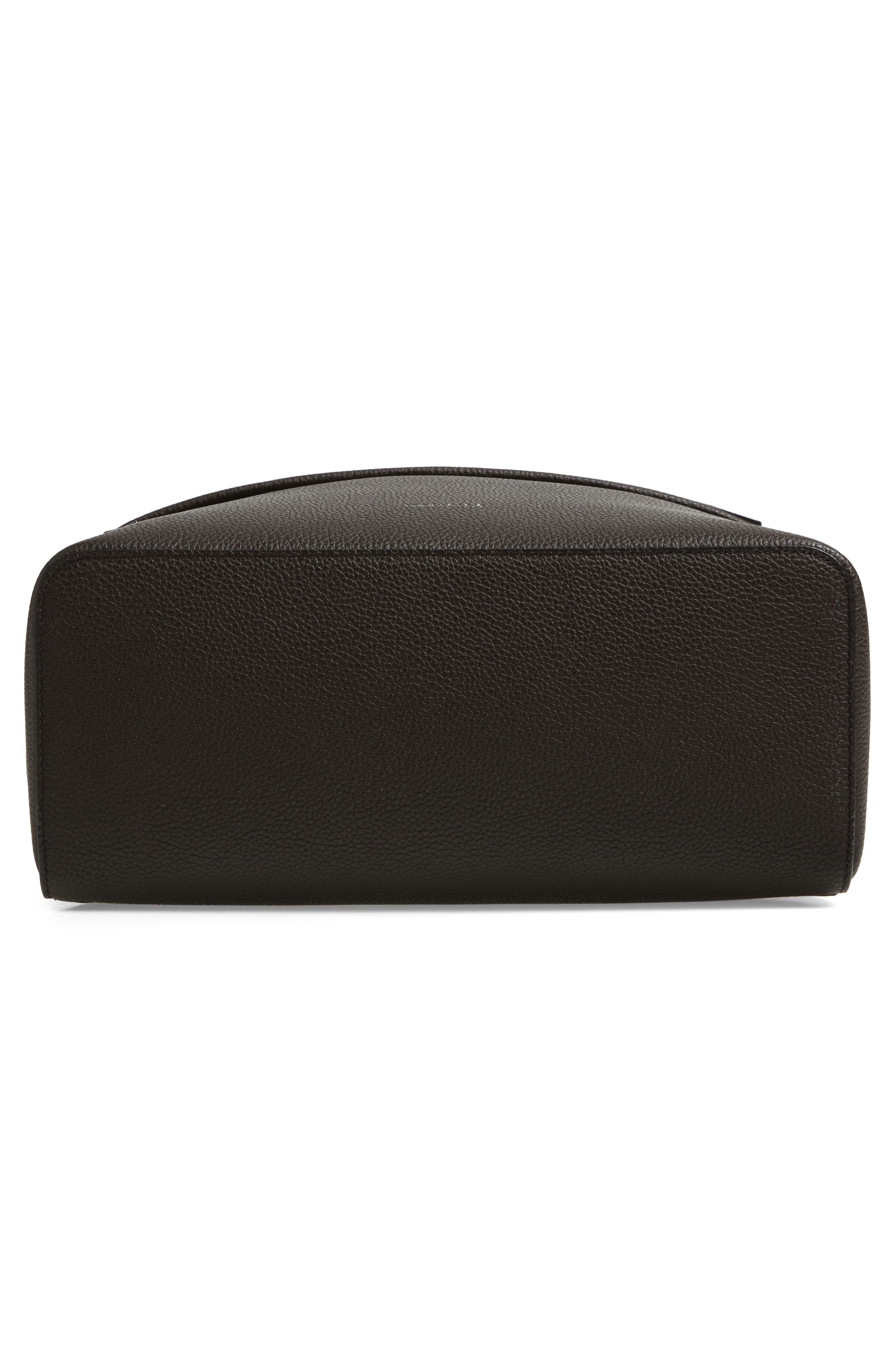 FERRAGAMO Twins Leather Backpack, Alternate, color, Testa Di Moro Nero