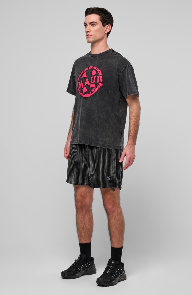 Maui & Sons Chain Cookie Boxy Fit Cotton Graphic T-Shirt, Alternate, color, Black