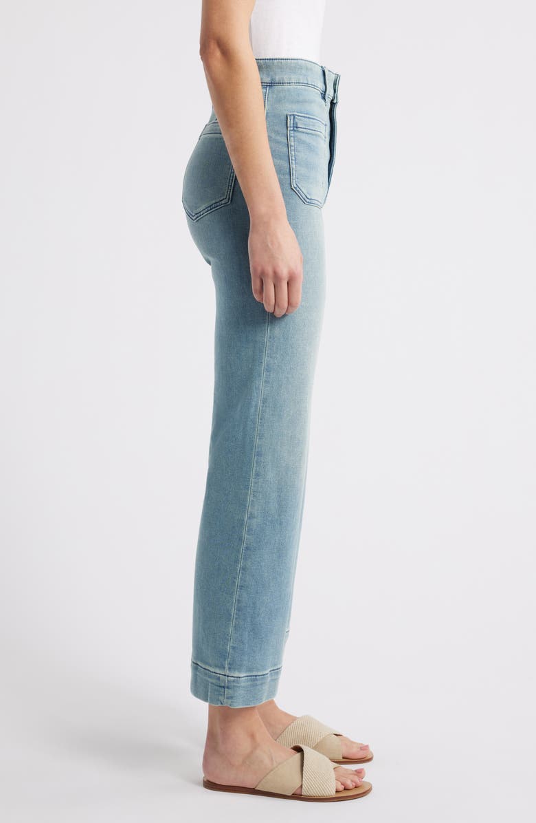 Faherty Ankle Length High Waist Stretch Terry Pants, Alternate, color, Eastern Shore Wash