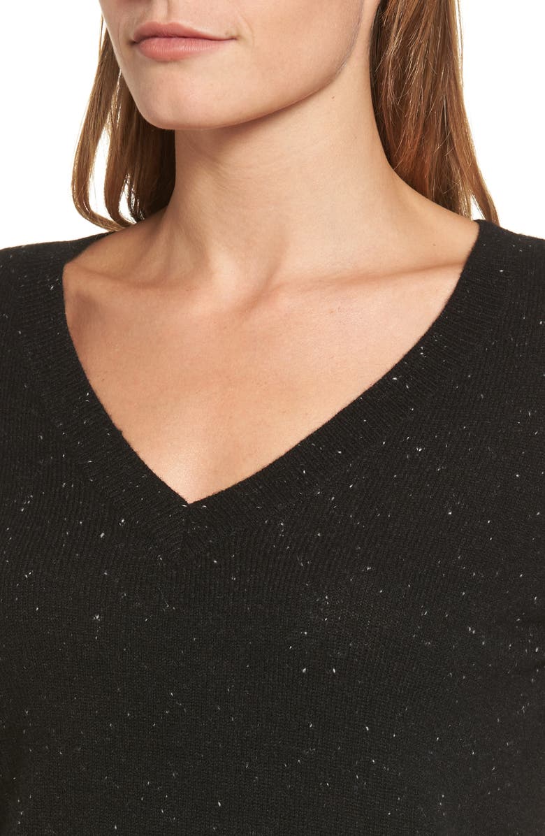 Halogen<sup>®</sup> V-Neck Cashmere Sweater, Alternate, color, 