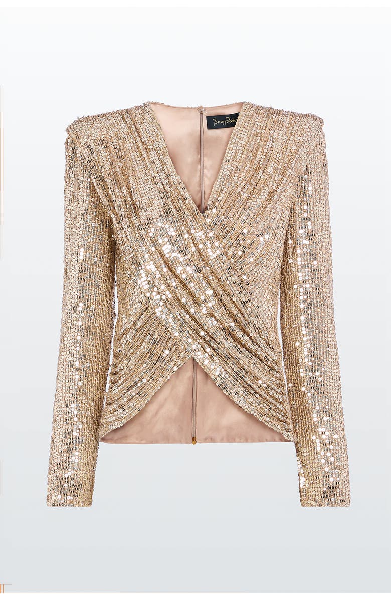 Jenny Packham Misty Blouse, Main, color, Cashmere