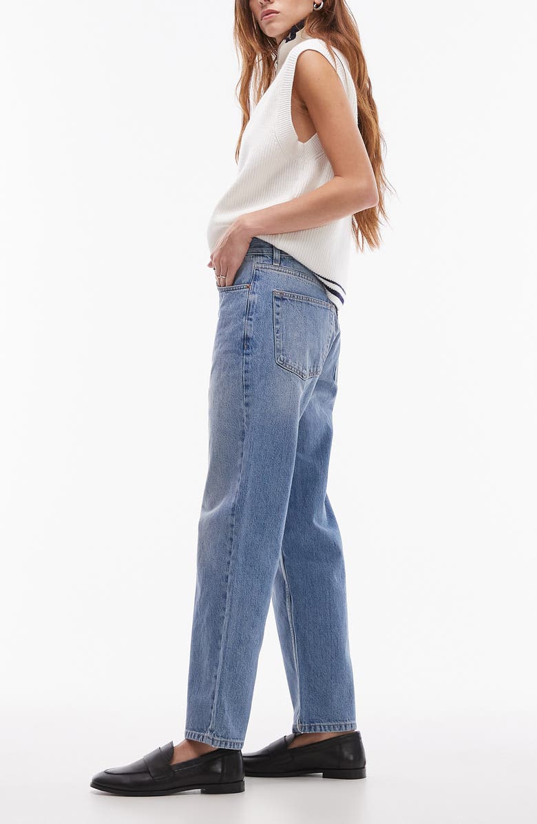 Topshop Runway Straight Leg Jeans, Alternate, color, 
