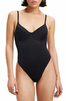 Good American Scuba Knit Show Off One-Piece Swimsuit