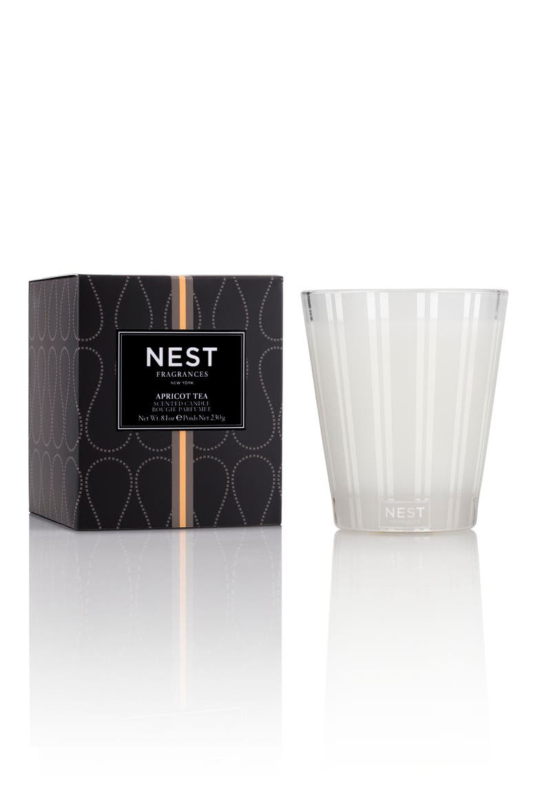 Apricot Tea Scented Candle, Main, color, NO COLOR