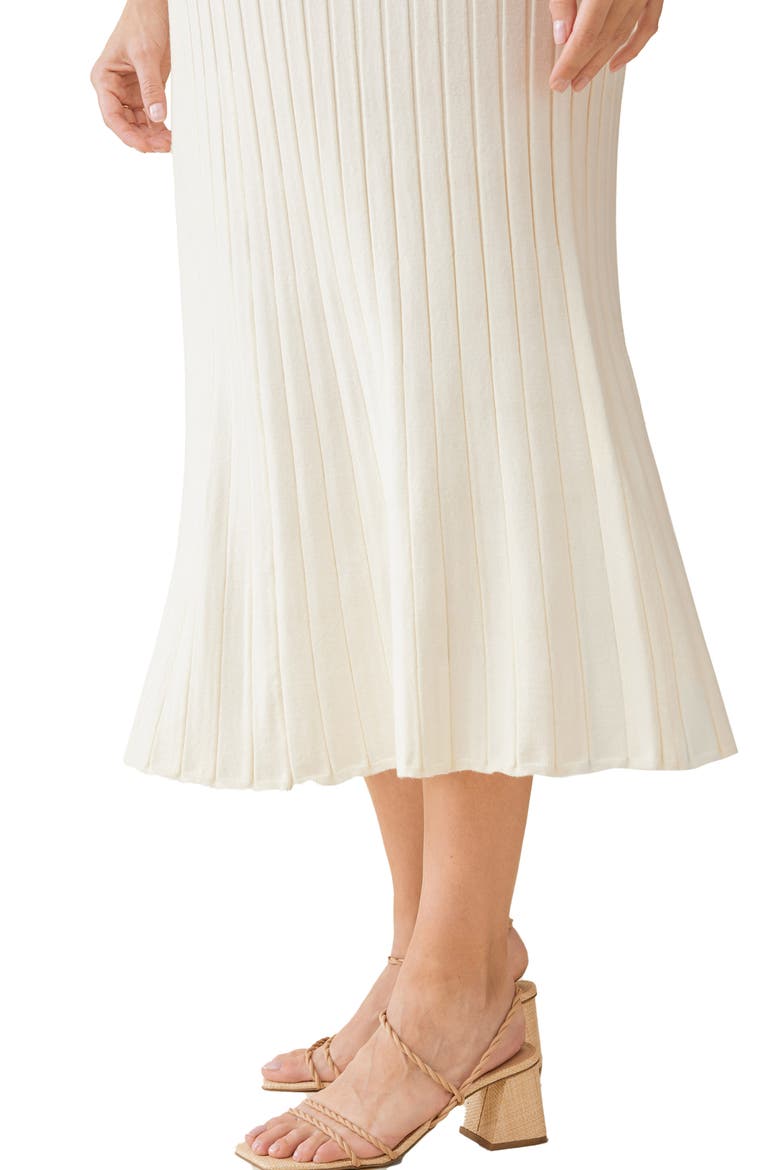 Sleeveless Maternity Sweater Dress, Alternate, color, IVORY