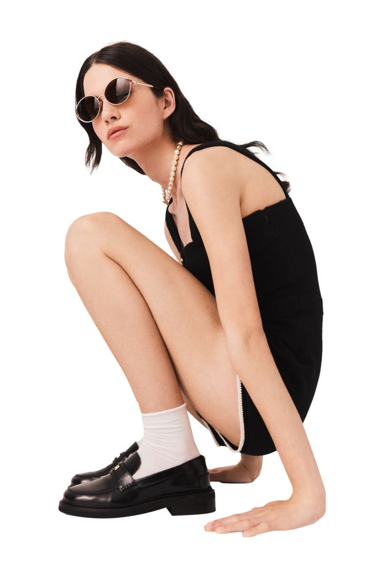 Tweed playsuit, Alternate, color, Black