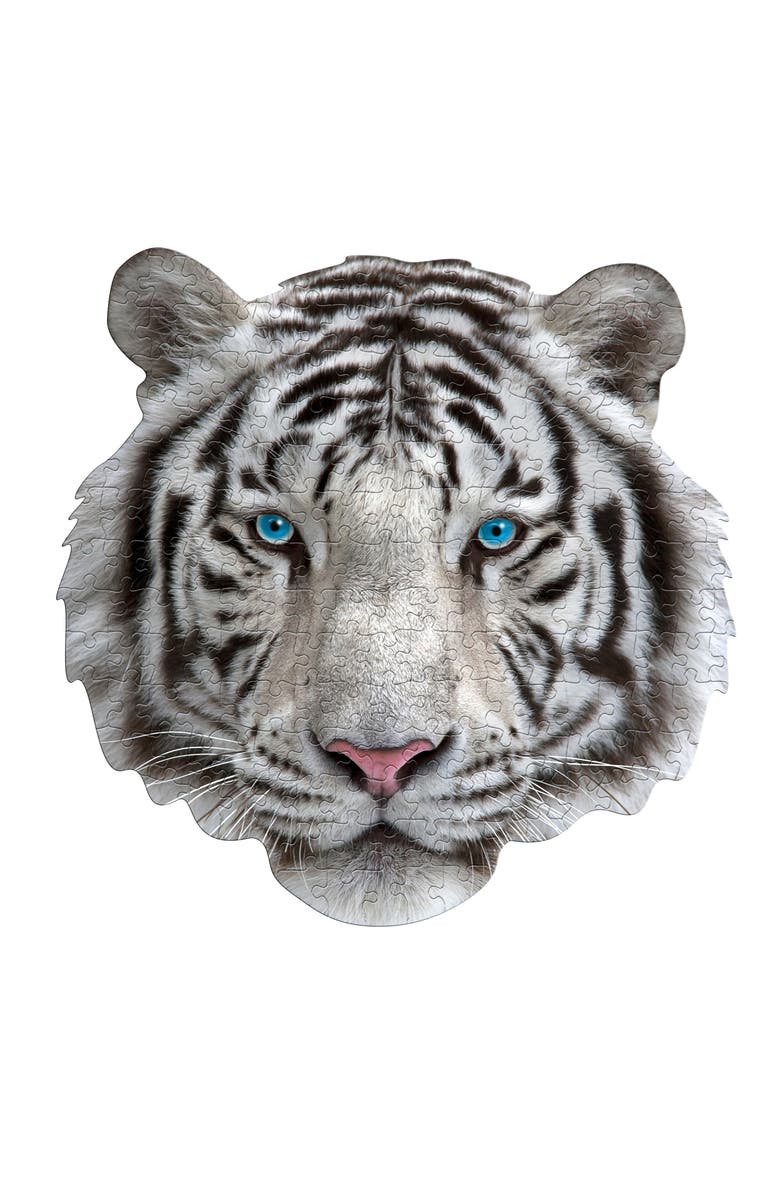 Madd Capp I Am White Tiger 300 Piece Animal Shaped Jigsaw Puzzle, Alternate, color, Multicolored