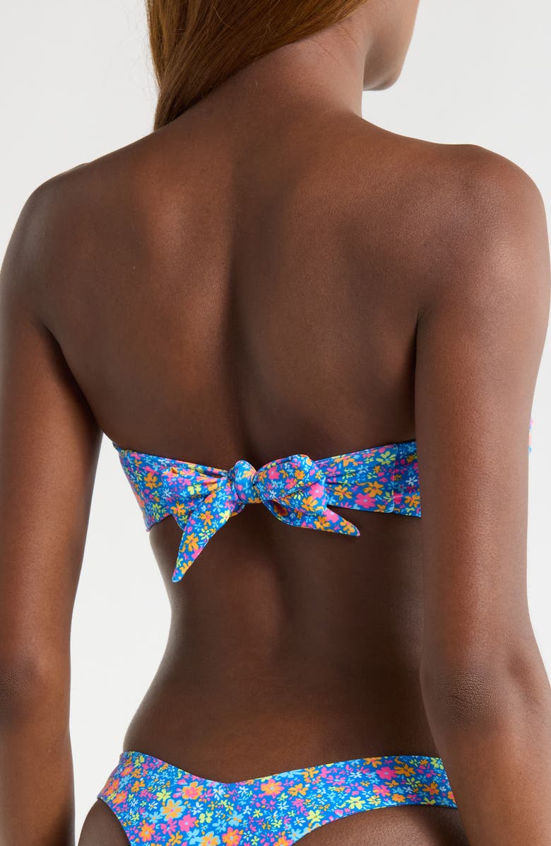 Kulani Kinis Strapless Bandeau Bikini Top, Alternate, color, Electric Bloom