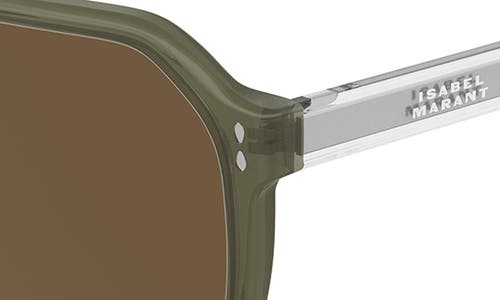 Isabel Marant 60mm Pilot Sunglasses In Khaki/d2