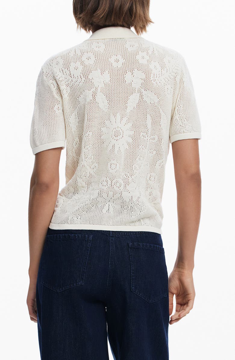 Desigual Openstitch Short Sleeve Polo, Alternate, color,