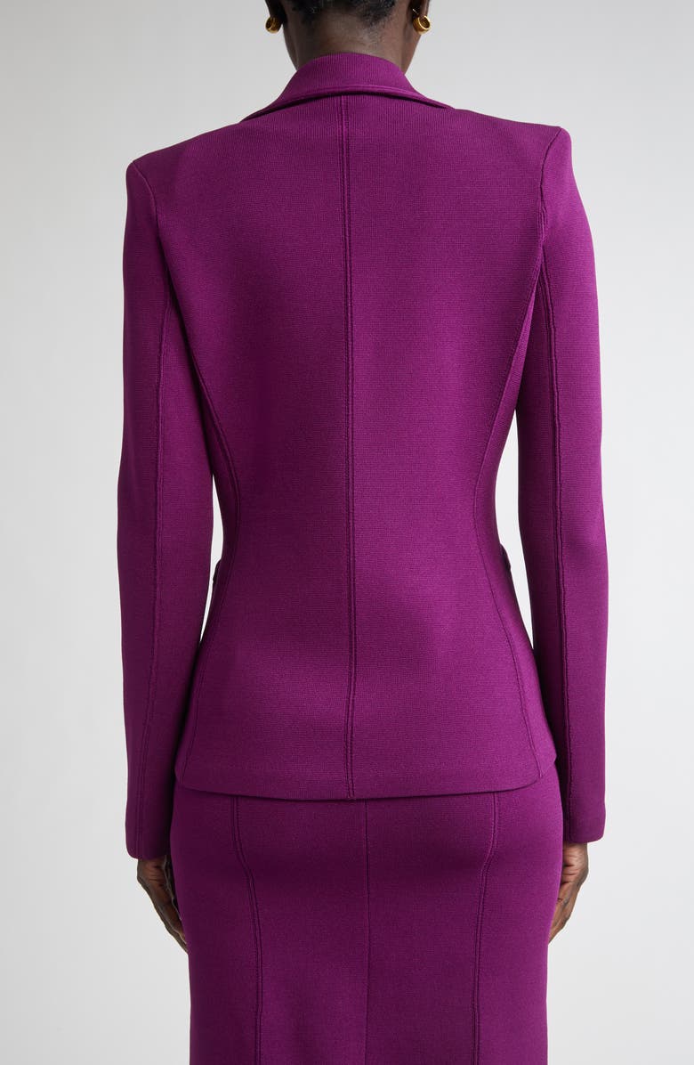 ST. JOHN Milano Knit Jacket, Alternate, color, Boysenberry