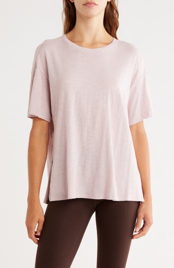 Z By Zella Easy Day Slub T-shirt In Purple