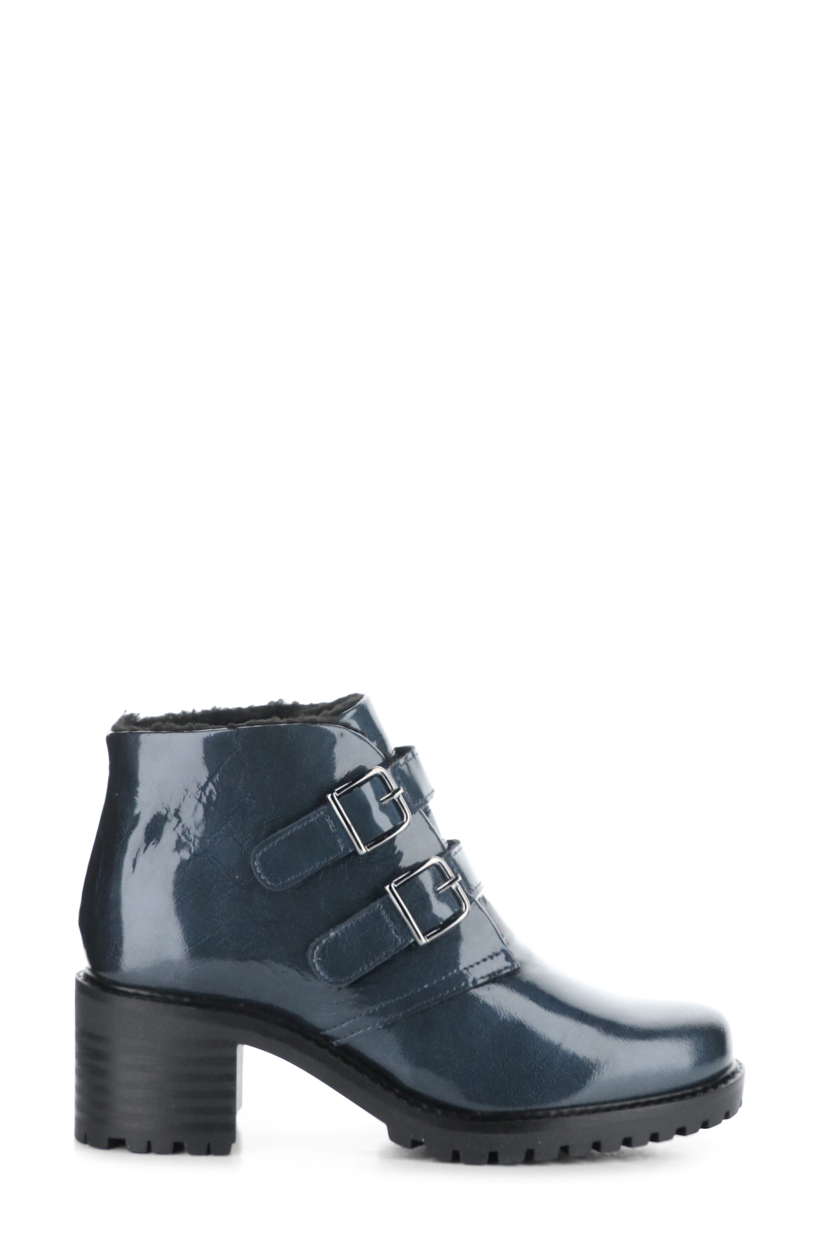 Issey Bootie, Alternate, color, BLUE MASCARA PAT/MIN