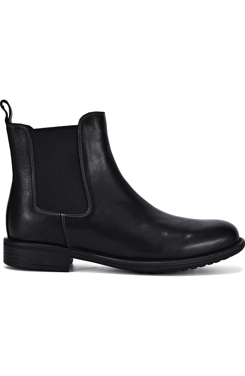 OLD TREND Classic Genuine Leather Versatile Everyday Chelsea Boot, Alternate, color, Black