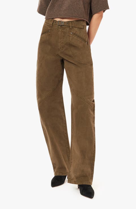 Gwen Bowed Slouch Utility Pants