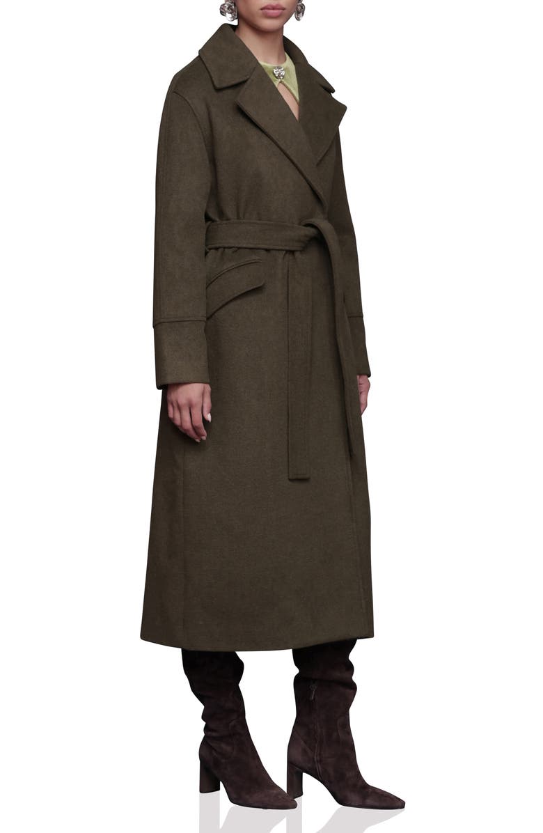 Avec Les Filles Relaxed Fit Belted Longline Coat, Alternate, color, Terrain