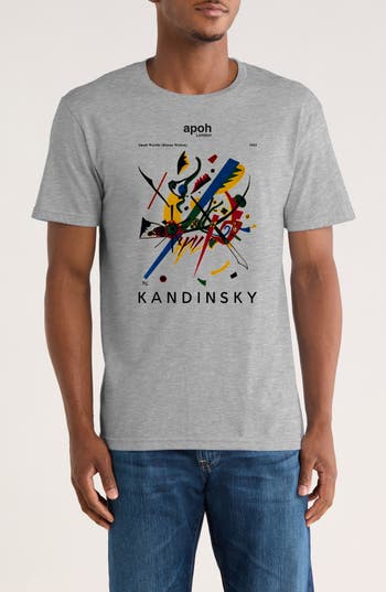 Monster Digital Kandinsky Small Worlds Graphic T-shirt In Gray