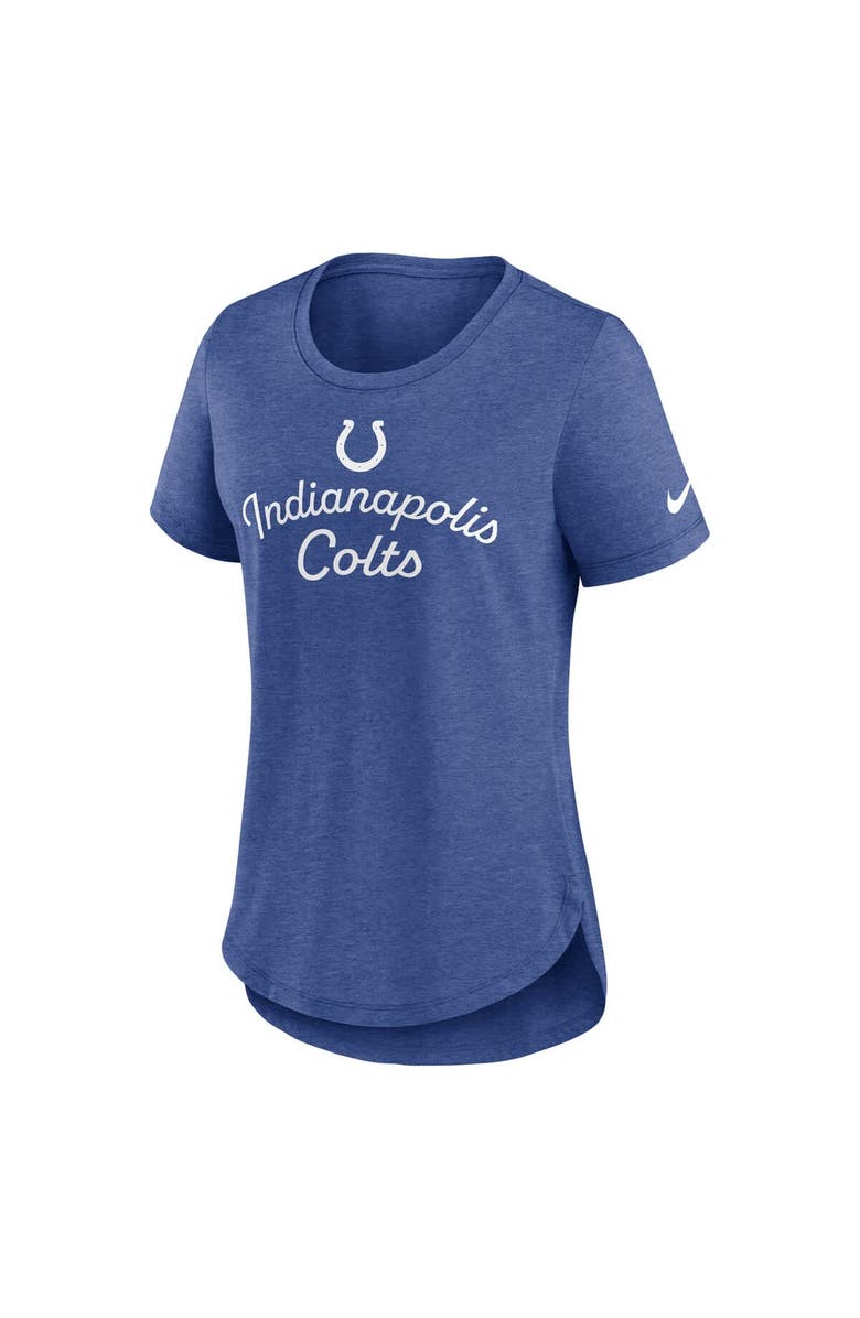 Nike Women's Nike Royal Indianapolis Colts Script Tri-Blend T-Shirt, Alternate, color, Royal