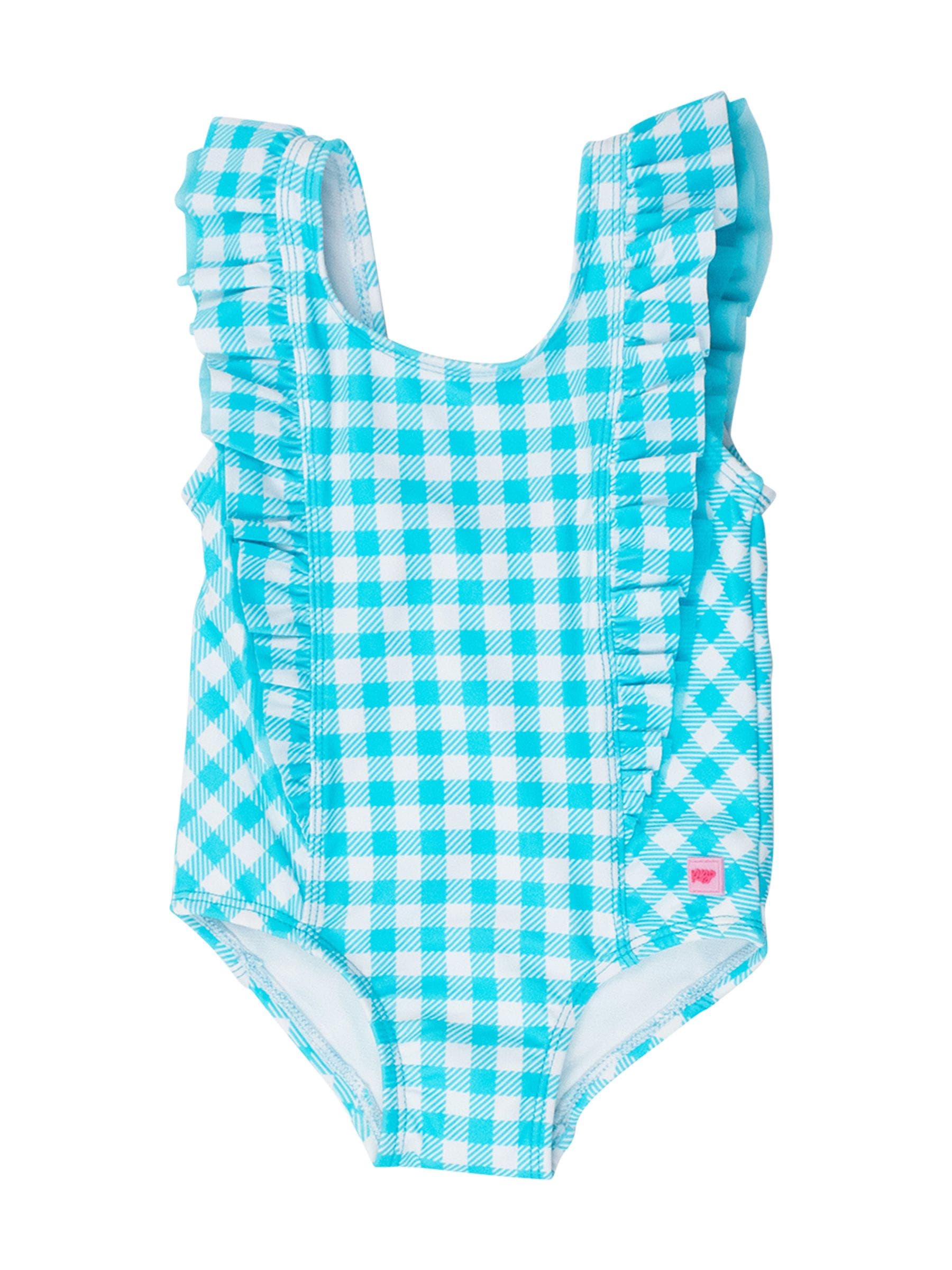 Bright Aqua Gingham