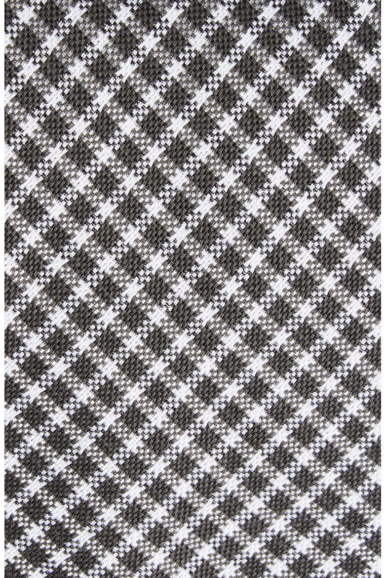 Angled Check Cotton & Silk Tie, Alternate, color, MEDIUM GREY
