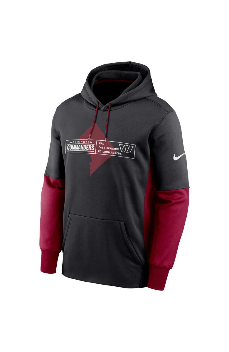 Nike Men's Nike Black Washington Commanders Color Block Fleece Performance Pullover Hoodie, Alternate, color,