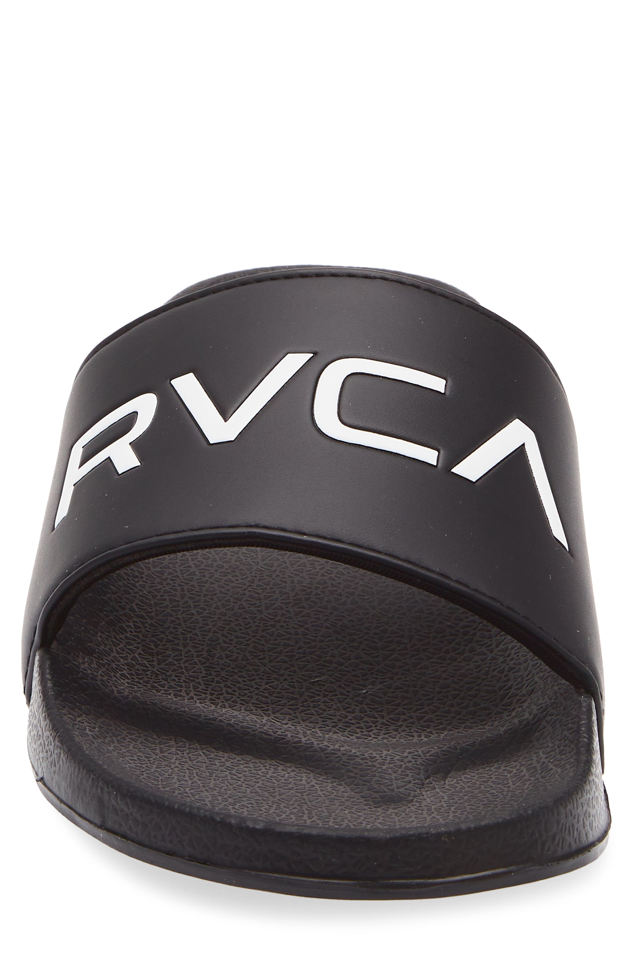 RVCA Sport Slide Sandal, Alternate, color, Black/ White