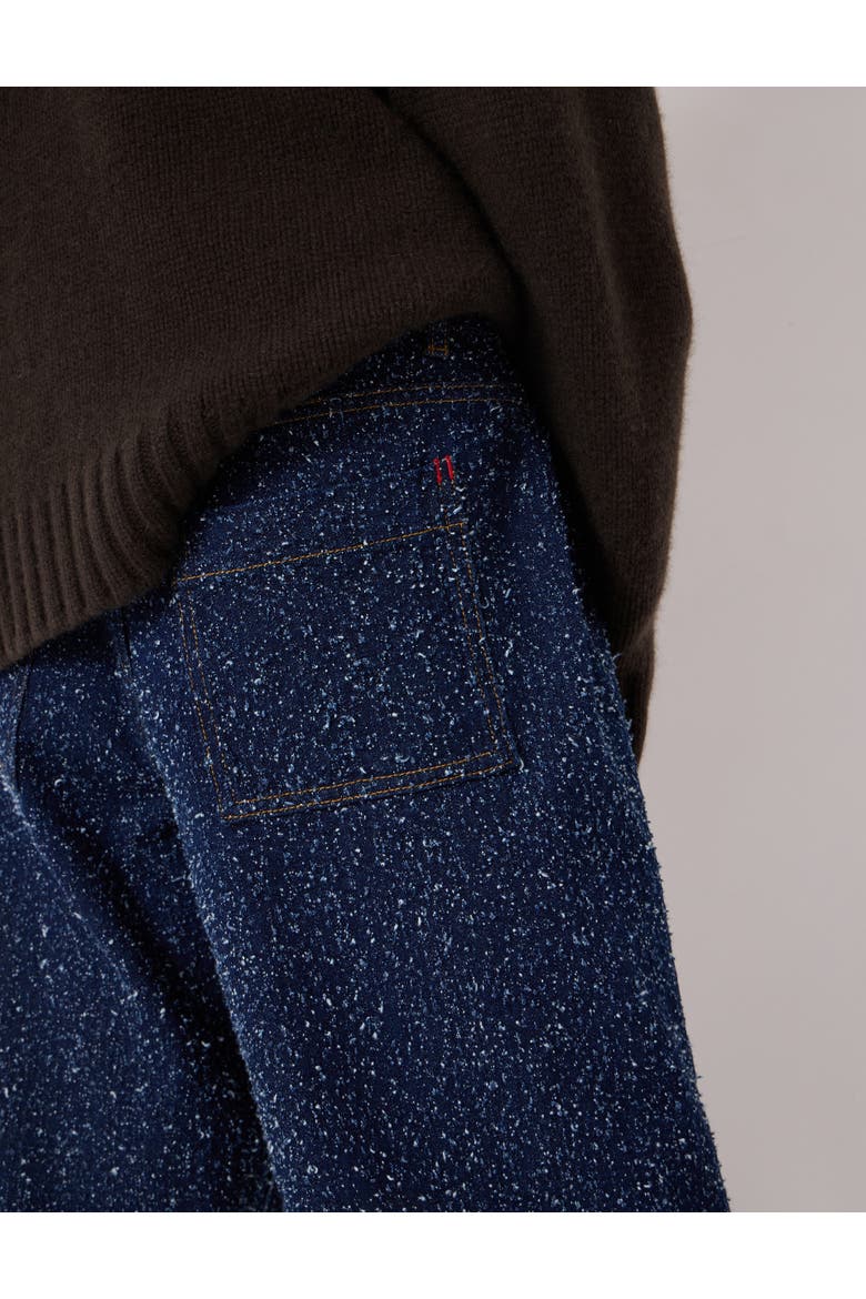 Saskia Textured Straight Leg Jeans, Alternate, color, Rinse Wash