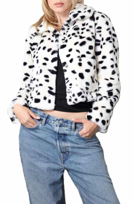 Stoosh Printed Faux Fur Jacket