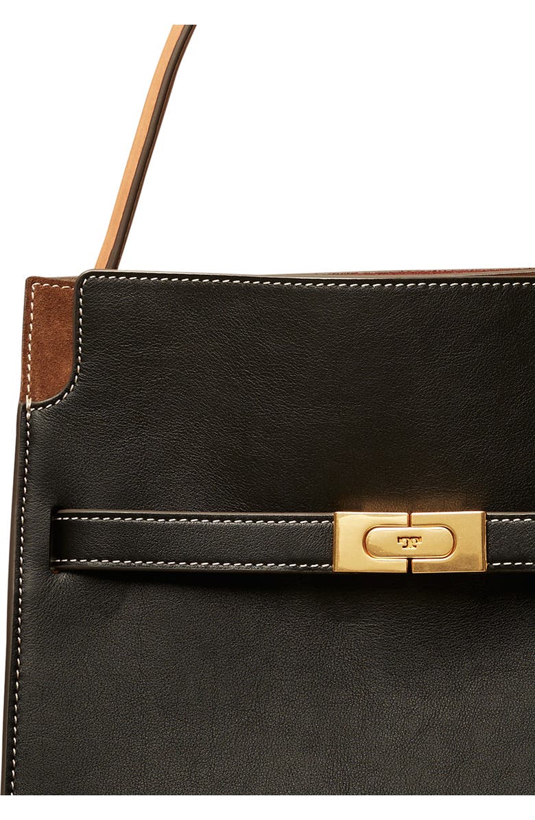 Tory Burch Lee Radziwill Small Leather Double Bag, Alternate, color,