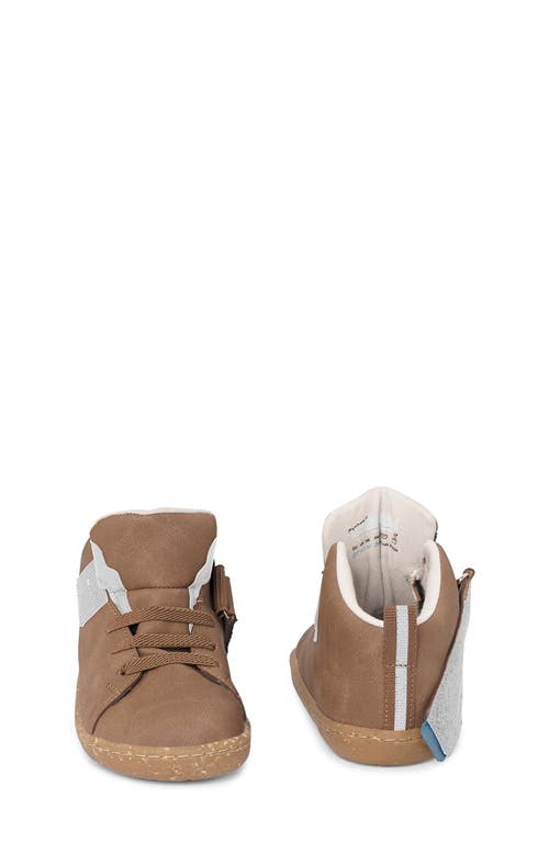 Hopfrög Kids Kids' Smart Walker High Top Sneaker In Brown Oak