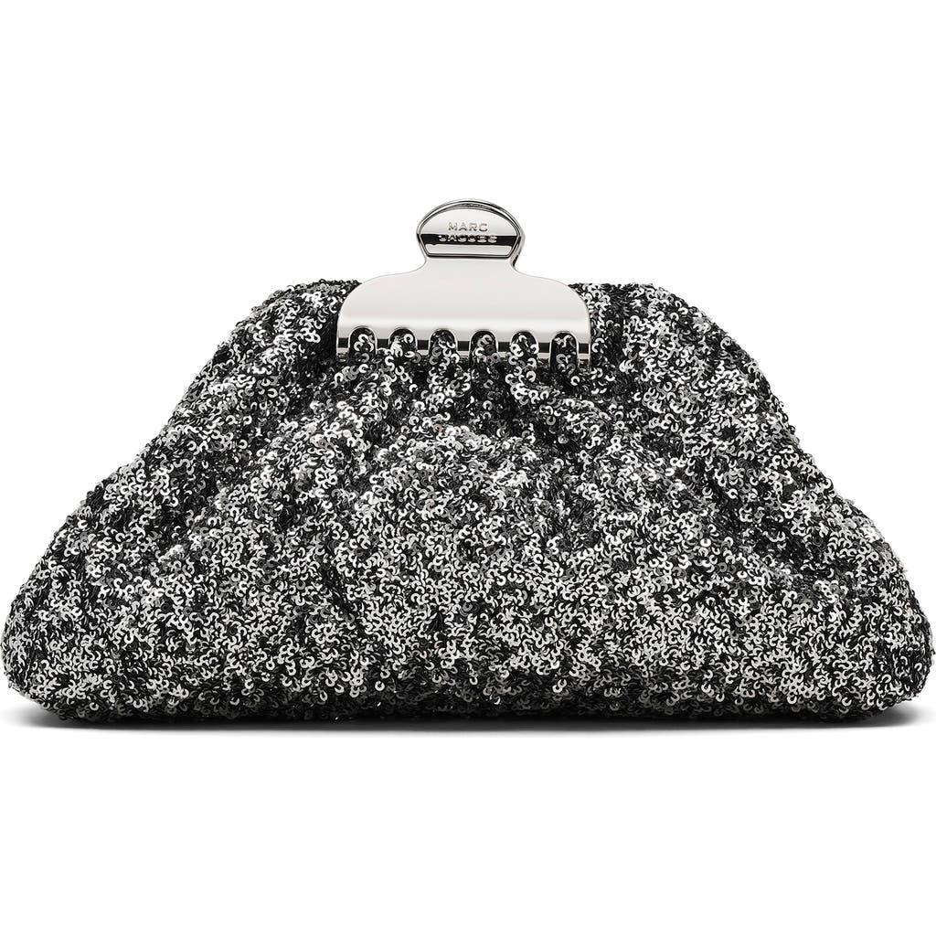 Marc Jacobs The Glam Small Clutch In Silver