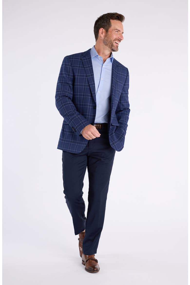 Navy Windowpane Plaid Sport Coat, Alternate, color, NAVY