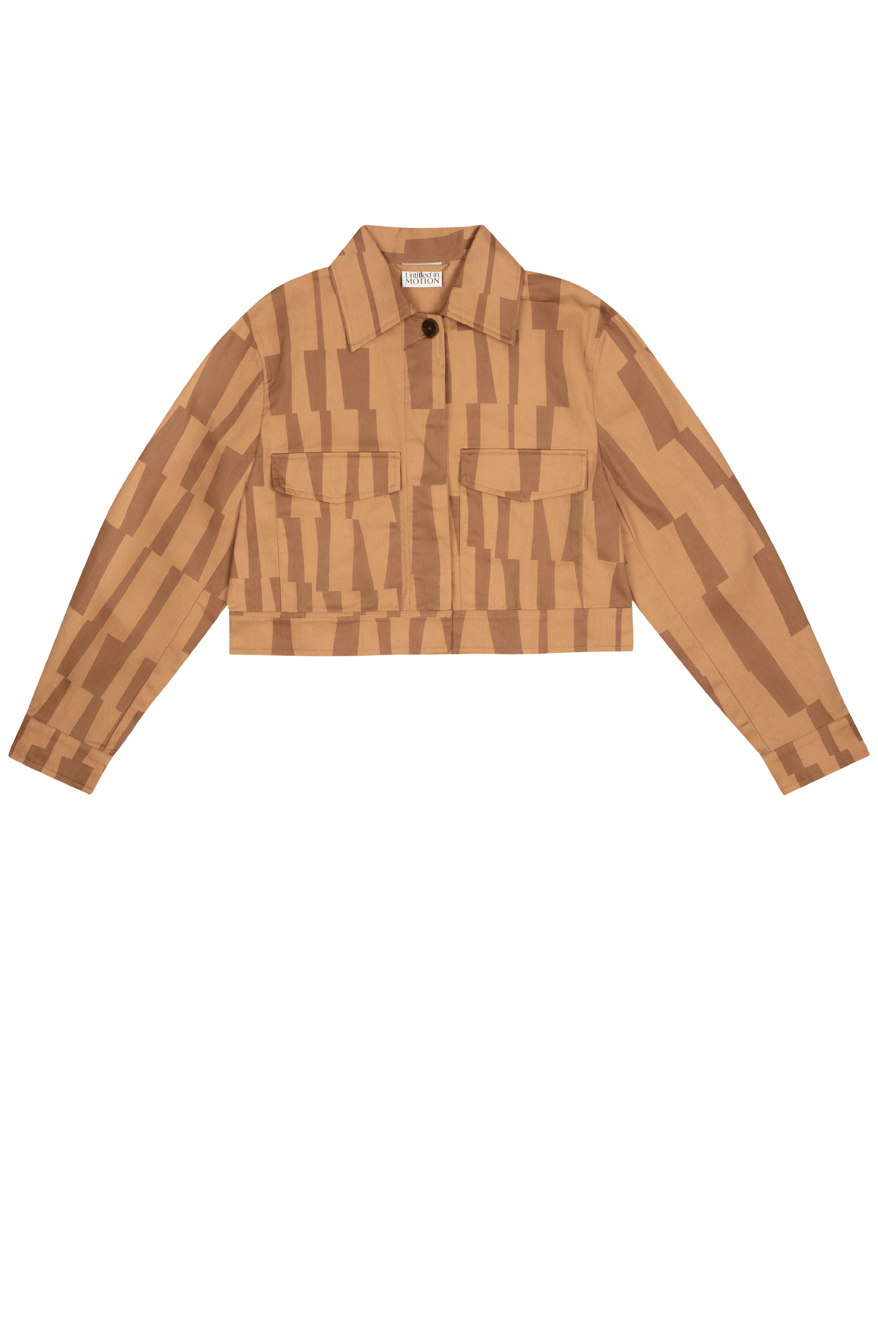 Simplus Cropped Cotton Twill Jacket