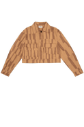 Untitled in Motion Simplus Cropped Cotton Twill Jacket