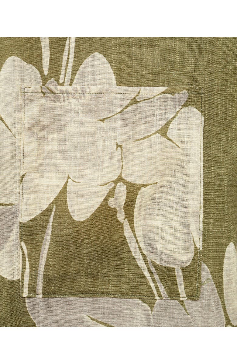 MANGO Floral Cotton Camp Shirt, Alternate, color, 