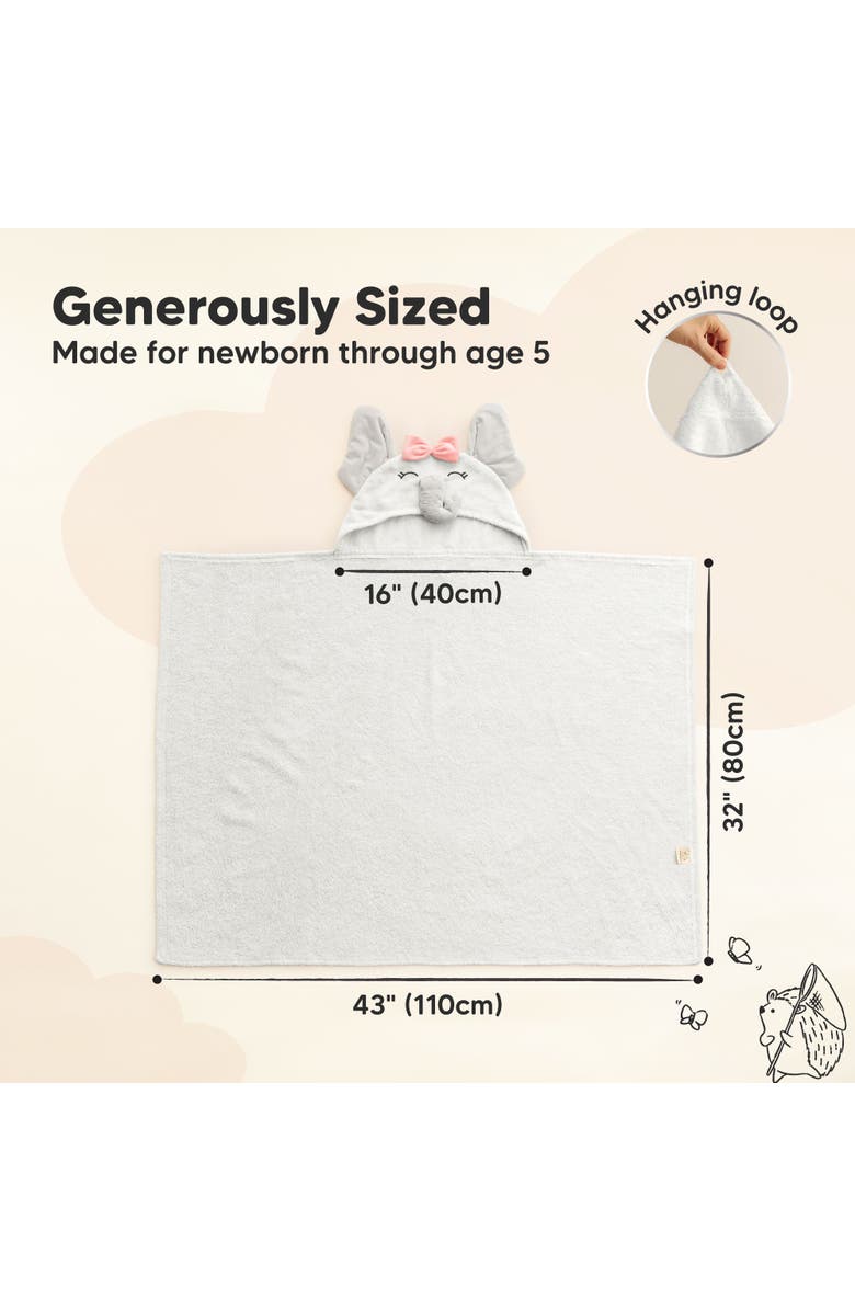 KeaBabies PlayPals Hooded Towel, Alternate, color, Ella