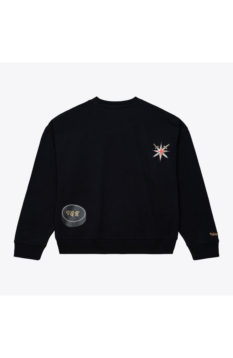 Mitchell & Ness Women's Mitchell & Ness Black Vegas Golden Knights Crewneck Sweatshirt, Alternate, color, Black