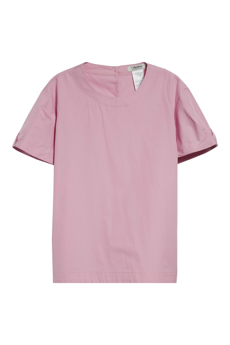 Dahlia Puff Sleeve Cotton Top, Alternate, color, HYDRANGEA PINK