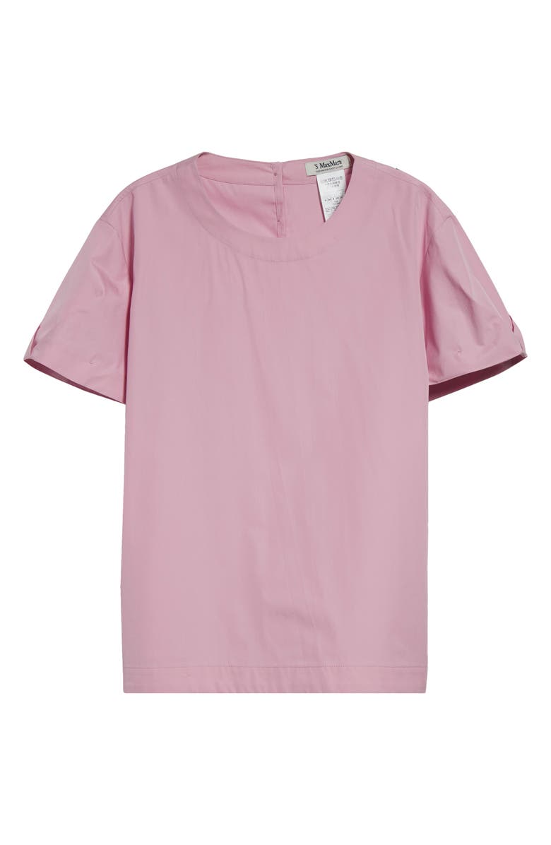 Max Mara Dahlia Puff Sleeve Cotton Top, Alternate, color, 