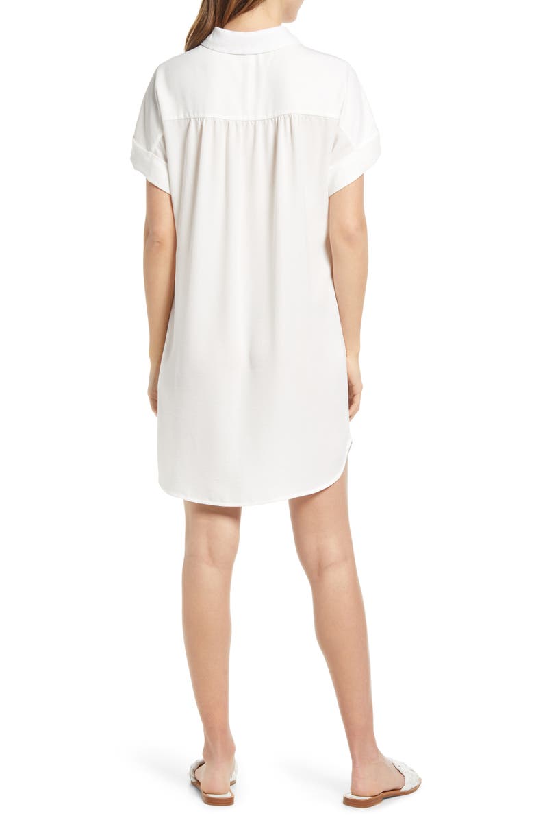 Caslon<sup>®</sup> Short Sleeve Shirtdress, Alternate, color, 