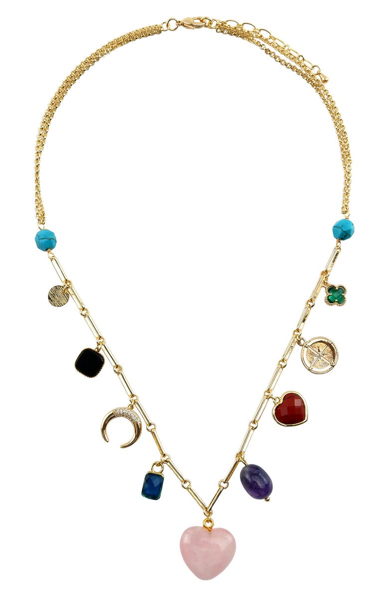 Panacea Charm Necklace, Main, color, Multi