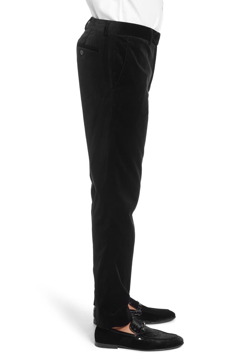 FRAME Slim Fit Stretch Velvet Trousers, Alternate, color,