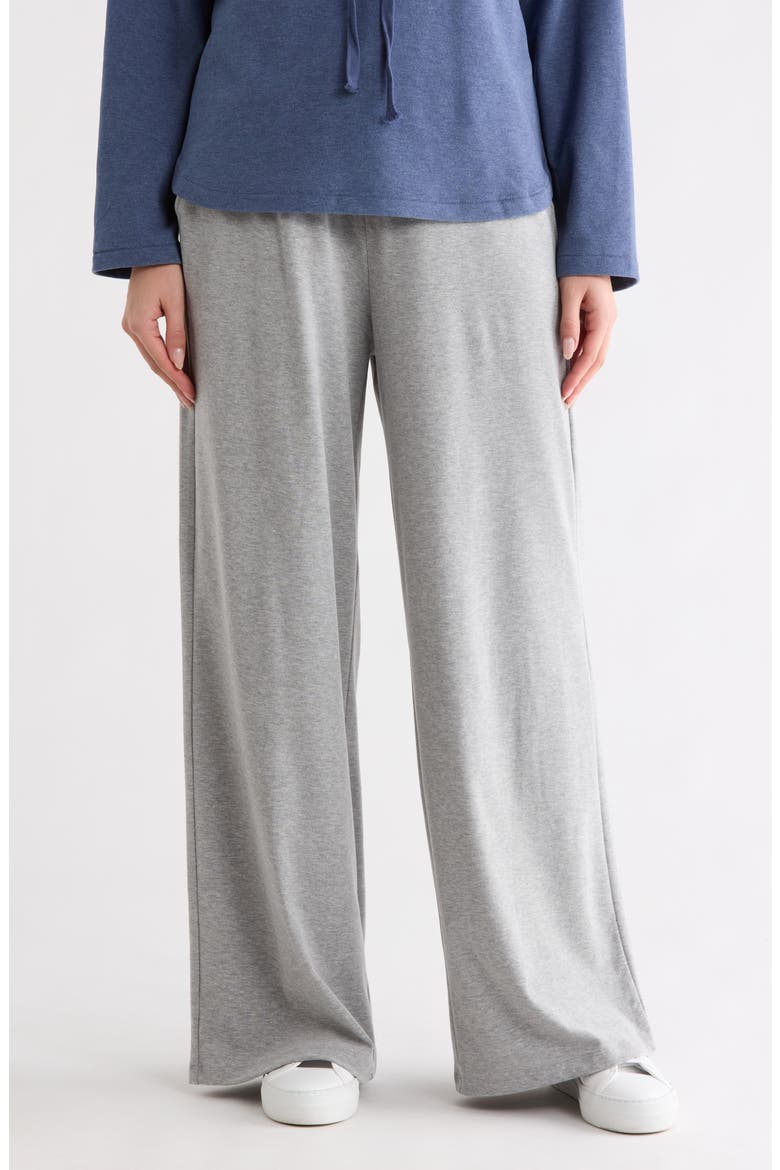 Heather Knit Sweatpants, Main, color, HEATHER LIGHT GREY