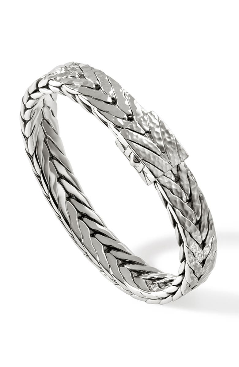 John Hardy Hammered Chain Bracelet, Alternate, color, Silver