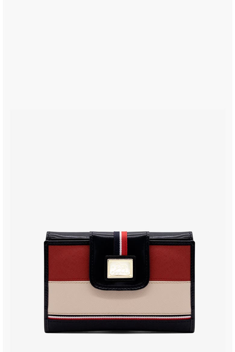 Unique Wallet 205, Main, color, Navy / Beige / Red