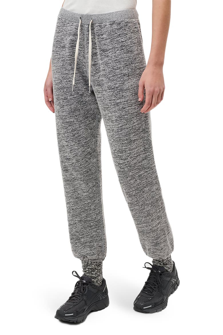 Co-Mix Banded Sweatpants, Alternate, color, HEATHER GREY