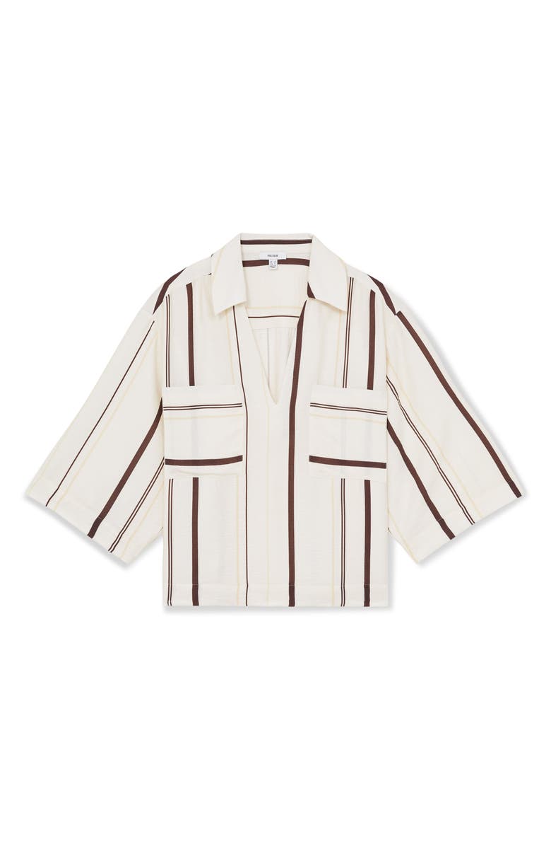 Reiss Carlota Stripe Cover-Up Top, Alternate, color,