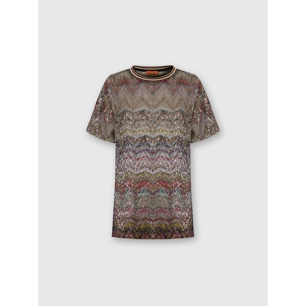 Missoni Caperdoni Short Sleeve T-shirt With Sequin In Multi