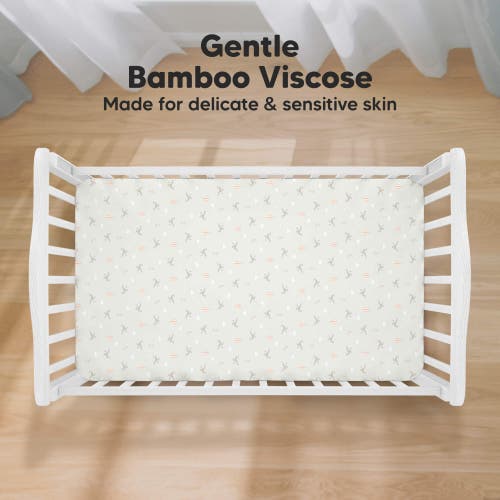 Keababies Isla Fitted Crib Sheets In Marine Muse