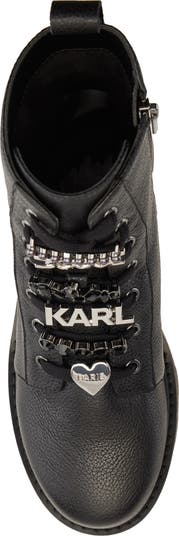 Karl Lagerfeld Paris＊Mela コンバットブーツ Amazon.com | Karl Lagerfeld Paris Women's Everyday Cold